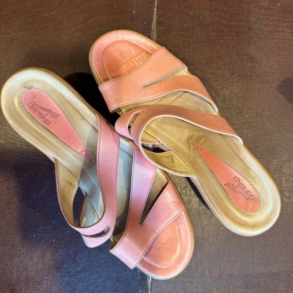 Dansko Avril wedge sandals, genuine leather
